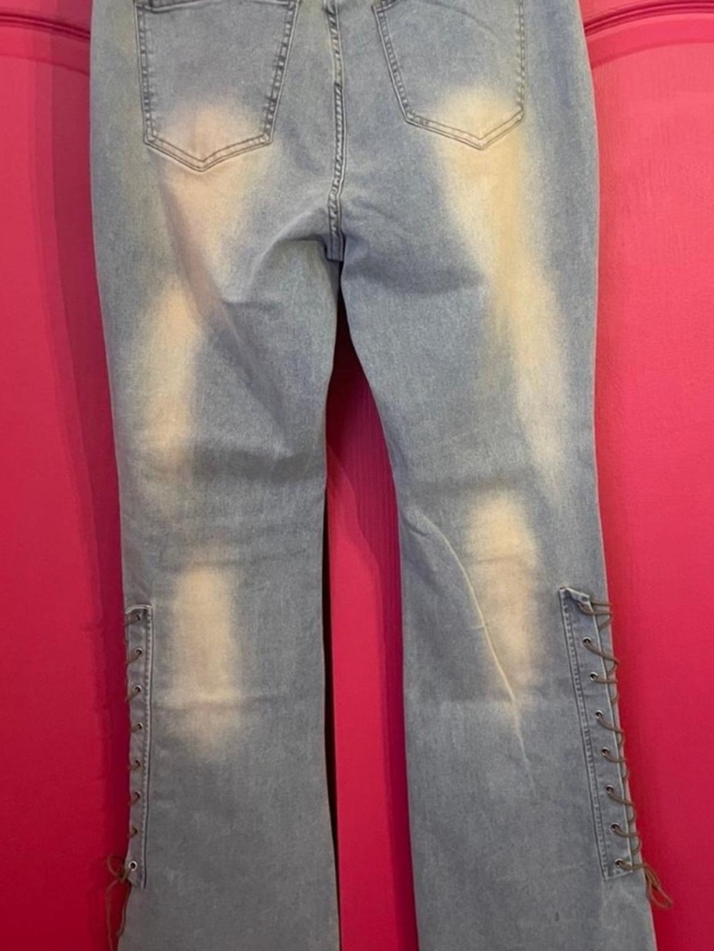 TINTED & LACED JEANS - NEW - Picture 4 of 8